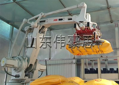 麩皮全自動(dòng)碼垛機(jī)器人有哪些技術(shù)特點(diǎn)？