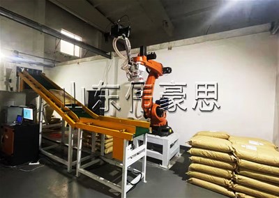 袋料全自動破袋機器人，樹脂粉全自動拆包機設(shè)備